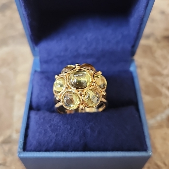 NEW 14k gold plated Temple St. Clair for Target Ring Limited Edition 2010 size 8 - Picture 6 of 7